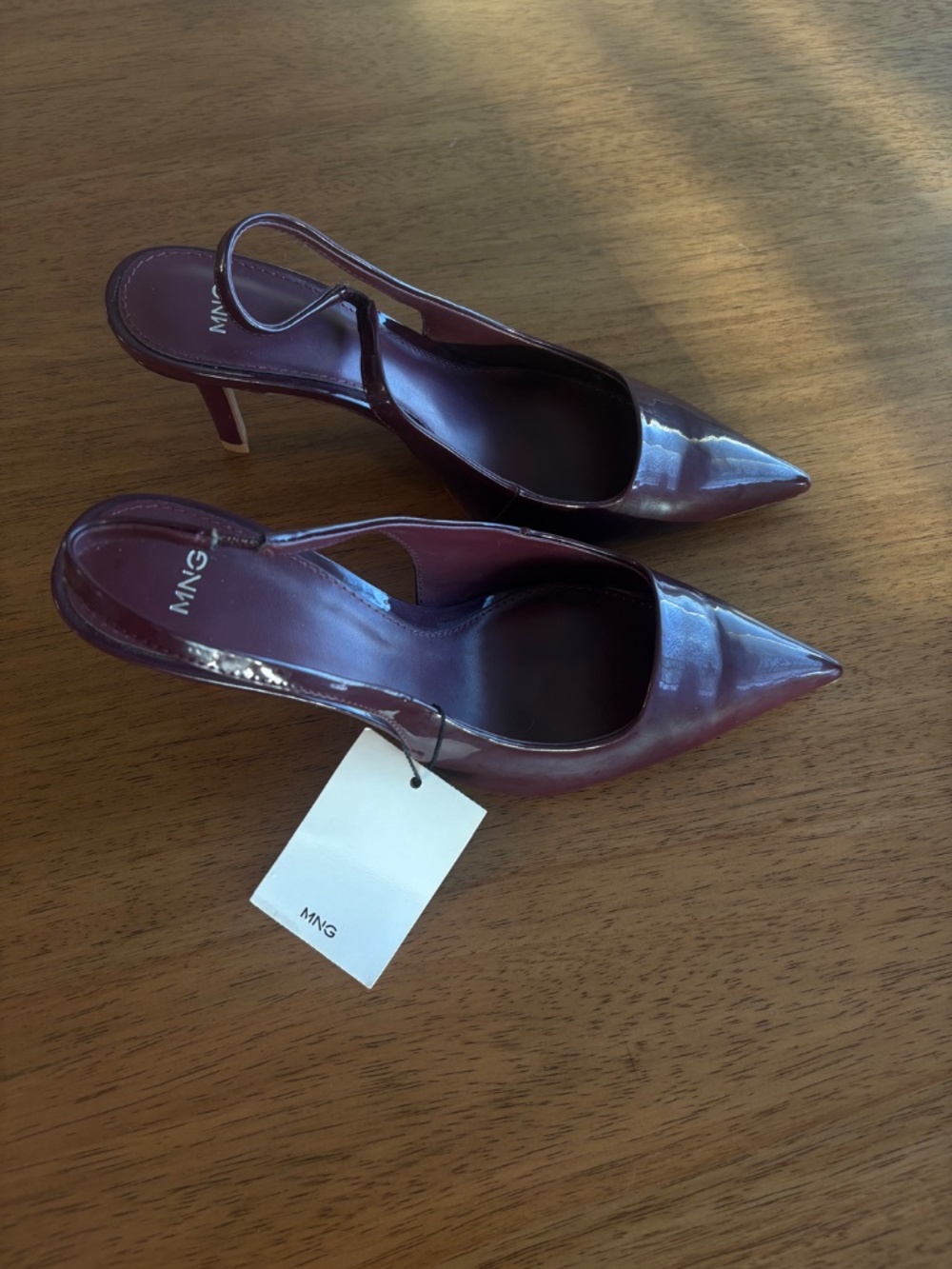 Viral Cherry Red Slingback kitten heels from Mango | 7.5 - Picture 3 of 5